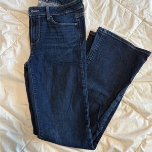 PAIGE Blue Flare Wide Leg Jeans Classic Style